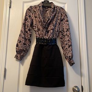 XOXO Belted Dress. Size 5. In New Condition. .